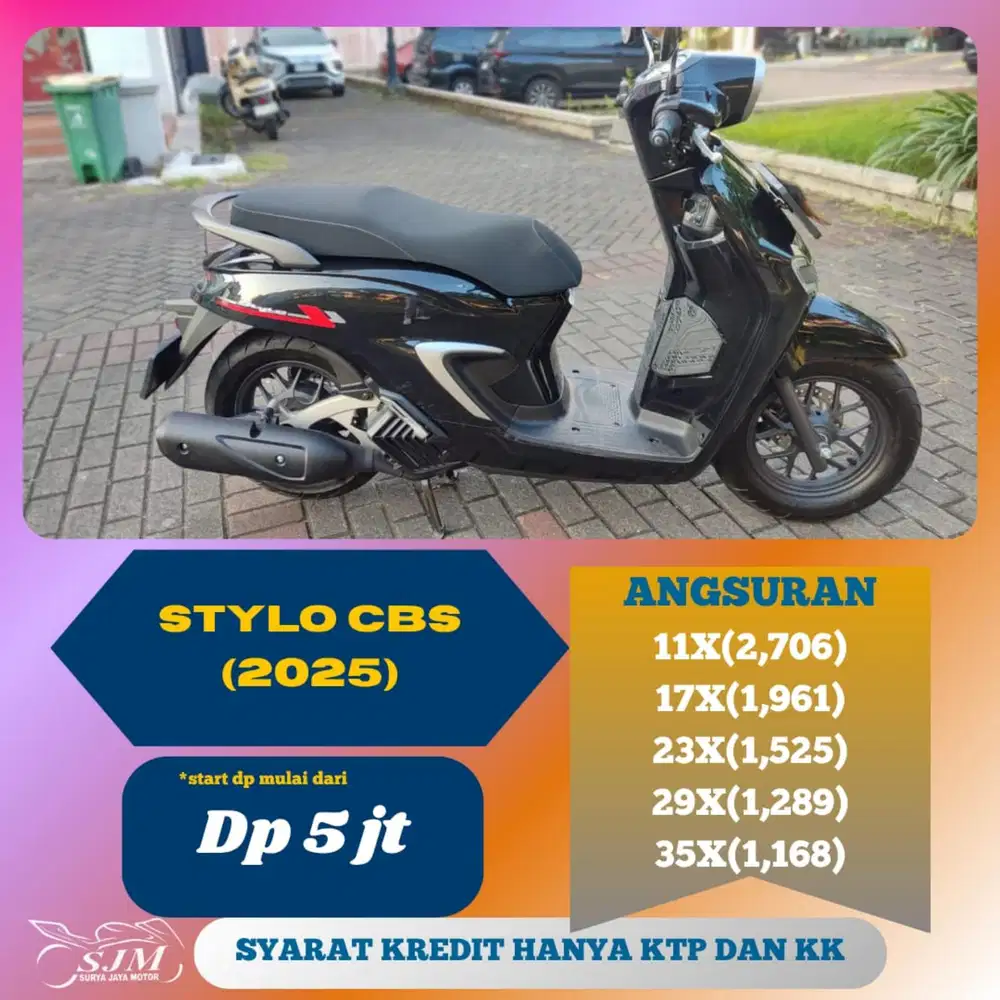 HONDA STYLO CBS 2025 CASH & KREDIT