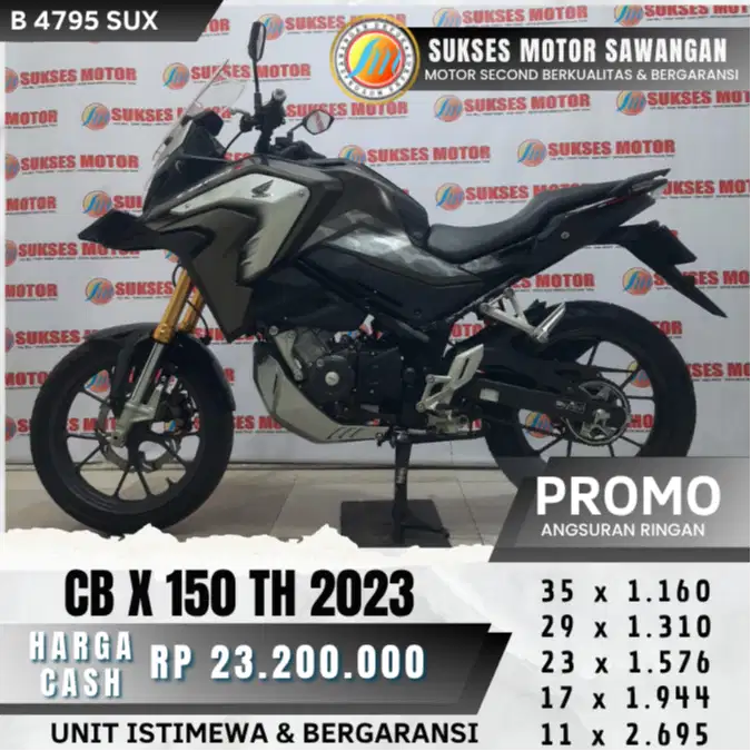 HONDA CB 150X TH 2023 MULUS CB X 150 BISA CASH KREDIT BERGARANSI MESIN