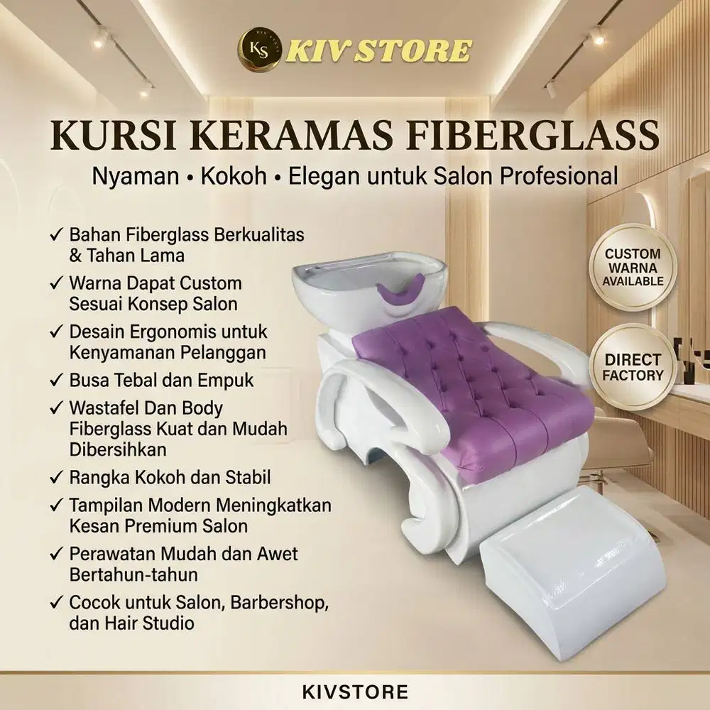 Produksi Kursi Keramas Salon Dan Bangku Cuci Rambut Keramas Salon