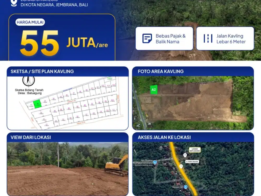 Tanah Kavling Premium A2 Batu Agung Jembrana