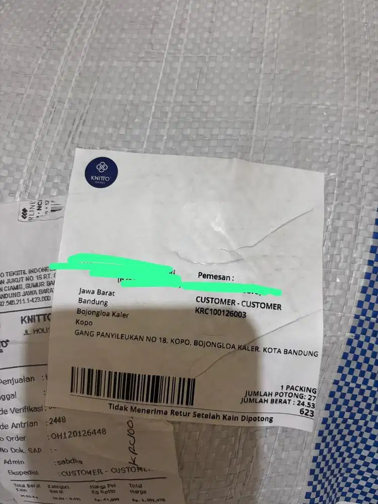 Katun combed dan cvc pique merk knitto