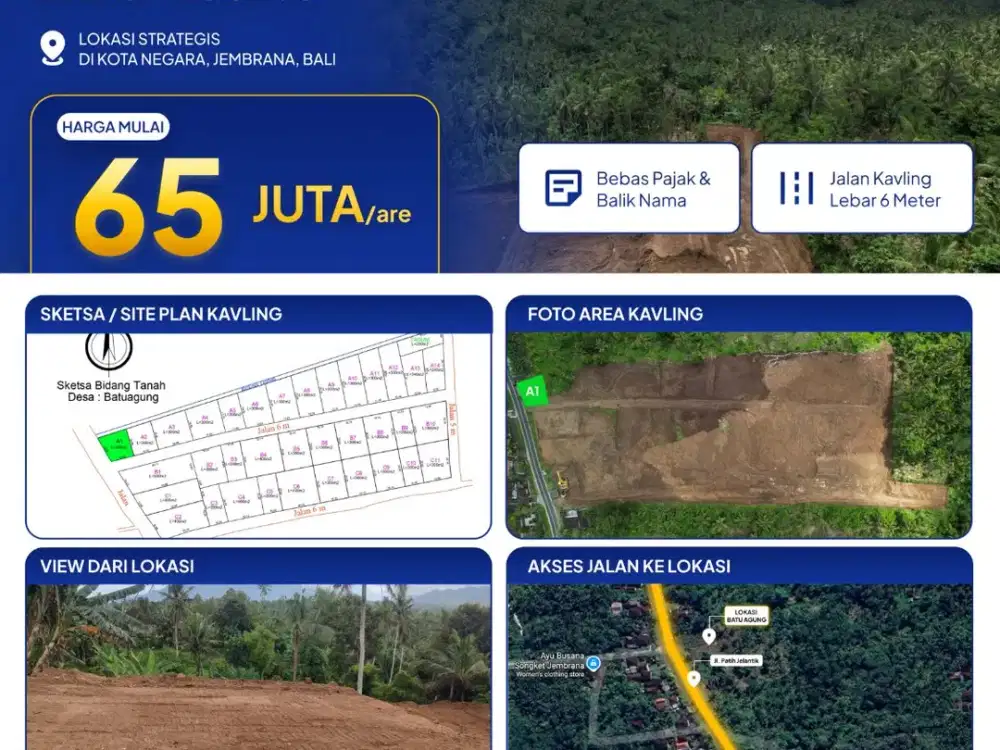 Tanah Kavling Premium A1 Batu Agung Jembrana