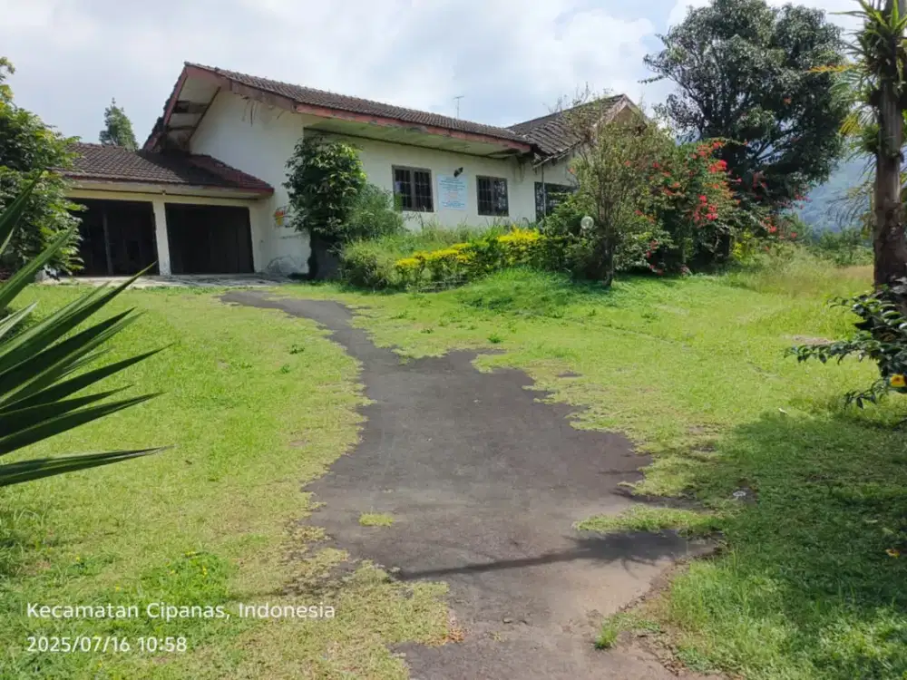 Dijual murah  hanya hitung tanah saja villa cholibah cipanas