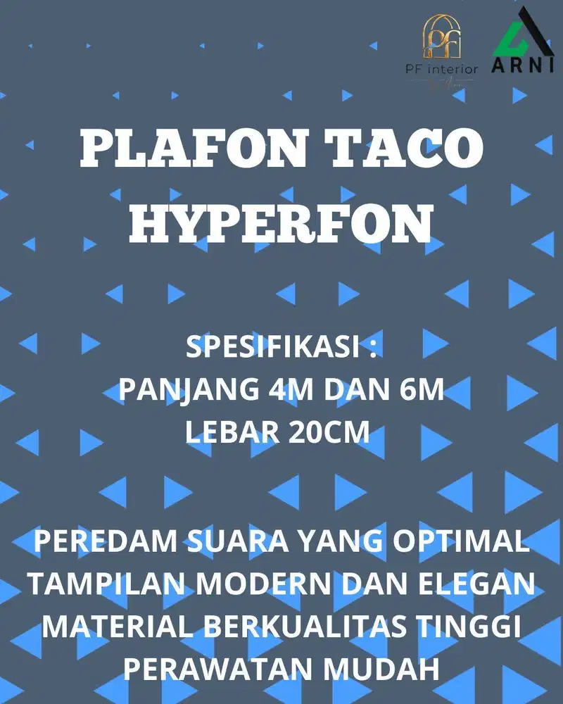 Hyperfon Plafon PVC Panjang 4 Meter  dan 6 Meter