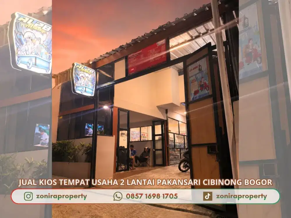 DIJUAL CEPAT KIOS 2 LANTAI COCOK UNTUK BUKA USAHA DI PAKANSARI CIBINONG BOGOR