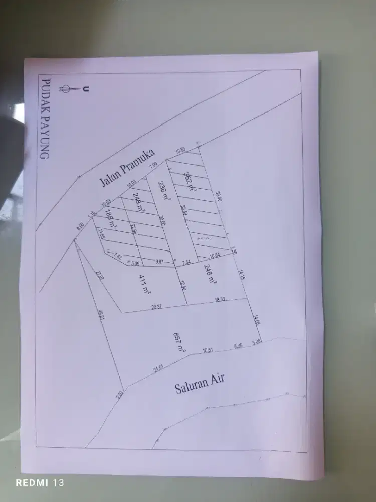 Kapling SHM tepi jalan raya 236m² hanya 2,4jt/m² Semarang kota