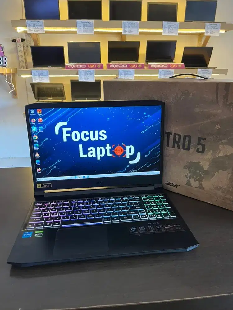 ACER NITRO 5. CORE I5 GEN 11. RAM 16. SSD 512. GTX 1650 (4 GB). FULSET