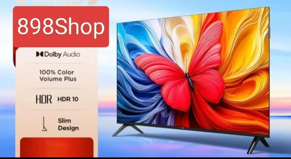 TCL TV 32 QLED Google TV Android Dolby Slim design Digital TV Resmi