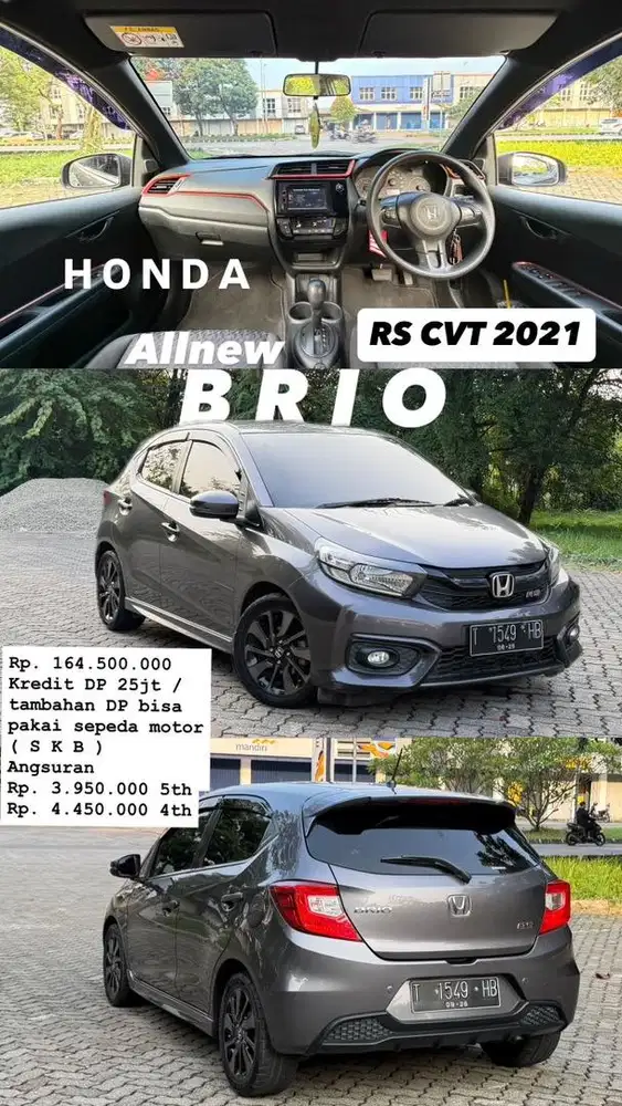 Bismillah Dijual Brio RS CVT matic 2021