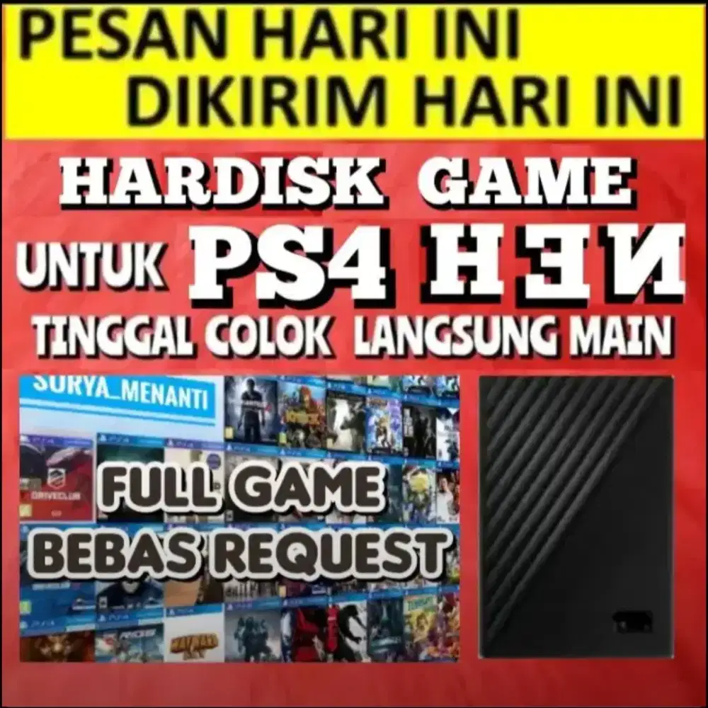 HDD 320GB PS4 SIAP DIKIRIM