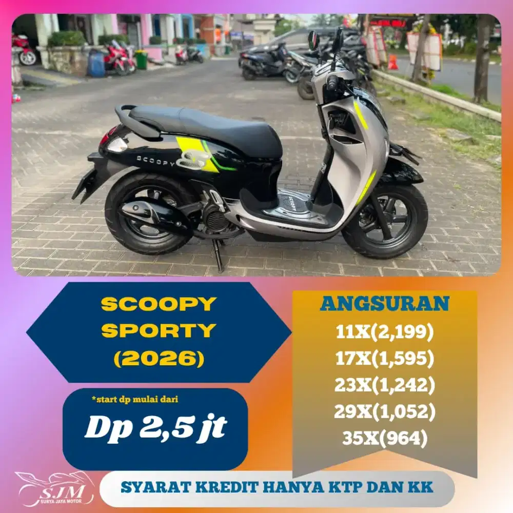 HONDA SCOOPY SPORTY 2026 CASH & KREDIT