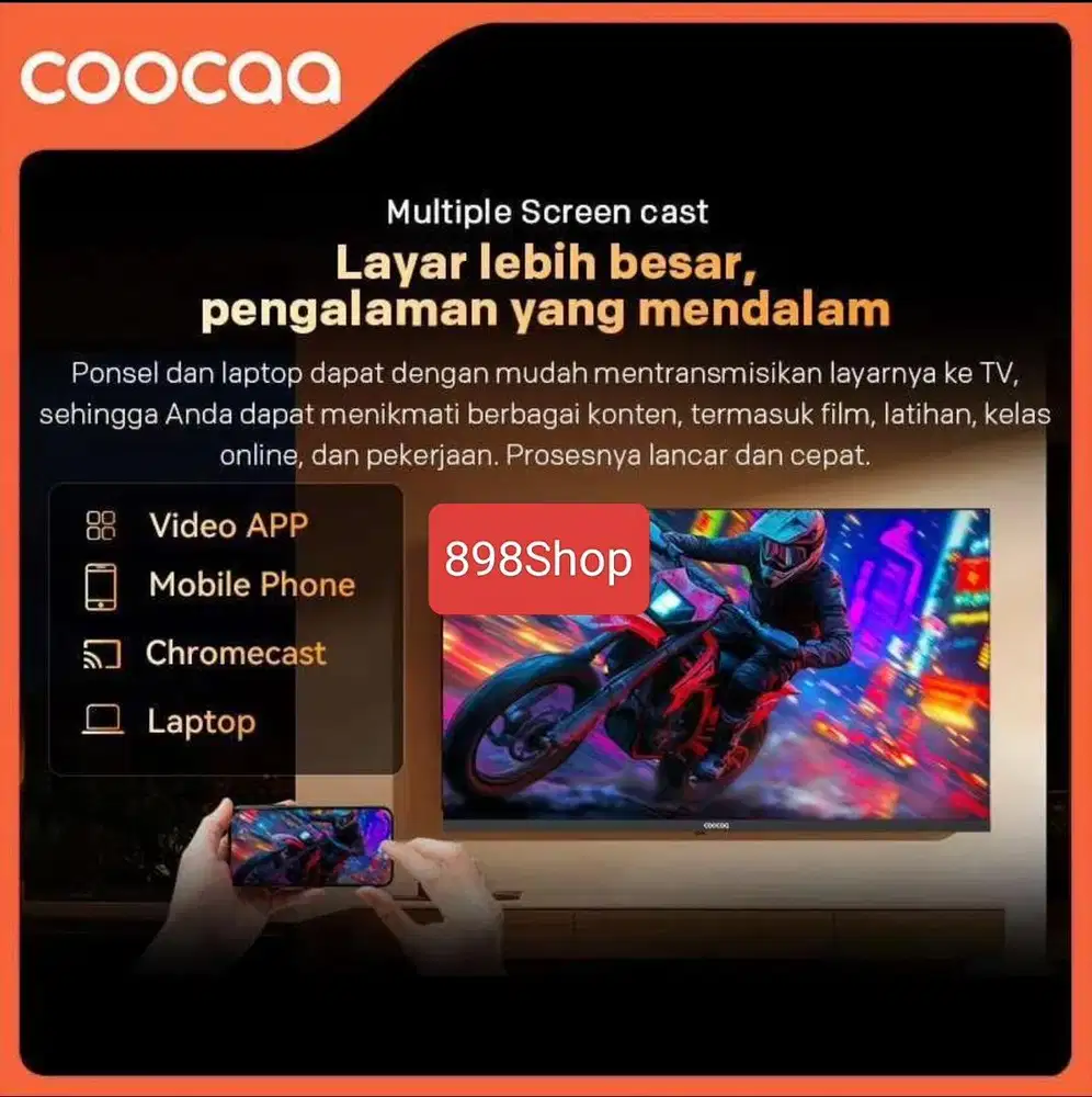 GOOGLE TV ANDROID - Coocaa TV 32 QLED Digital TV Dolby
