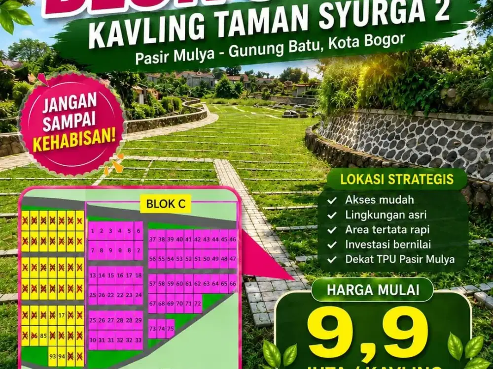 Kavling Makam khusus muslim kota bogor
