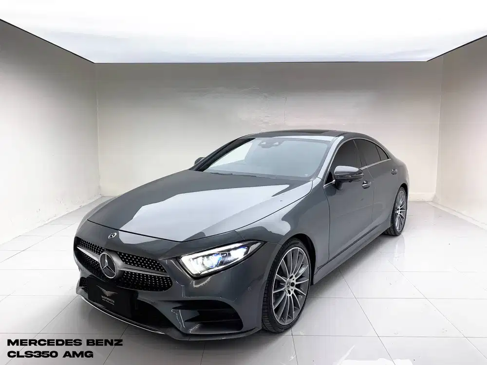 MERCEDES BENZ CLS350 AMG 2019 GREY ON BLACK