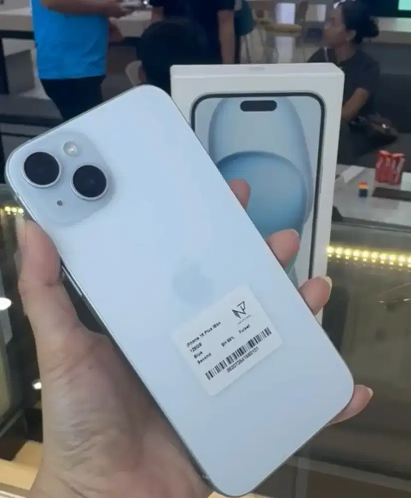 Seken Iphone 15 Plus 128GB Blue Ibox