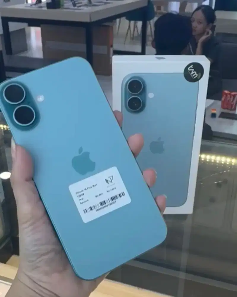 Seken Iphone 16 Plus 128GB Teal Ibox