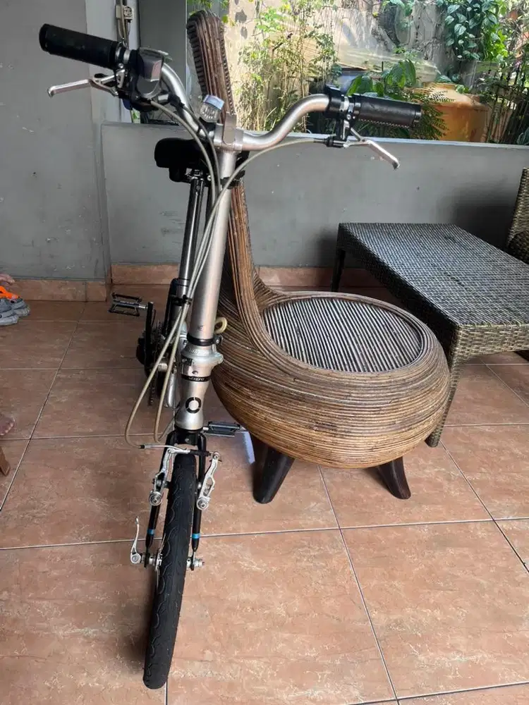Jual Sepeda Fnhon Gust Silver Antik Bonus helm mexel dan Jock Rockbros