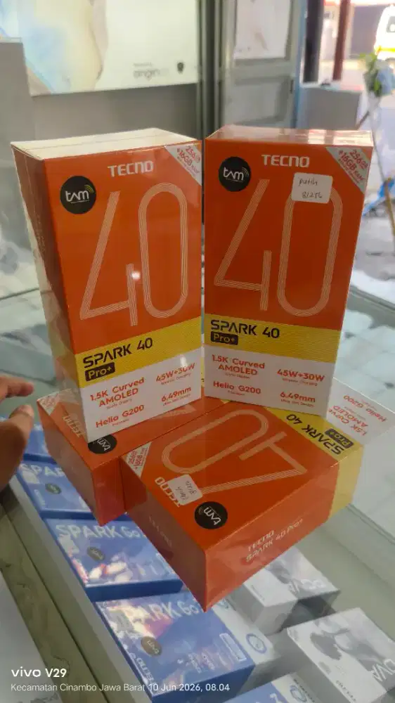 Tecno SPARK 40 PRO+ 8+8/256 Super AMOLED baru spesial promo original