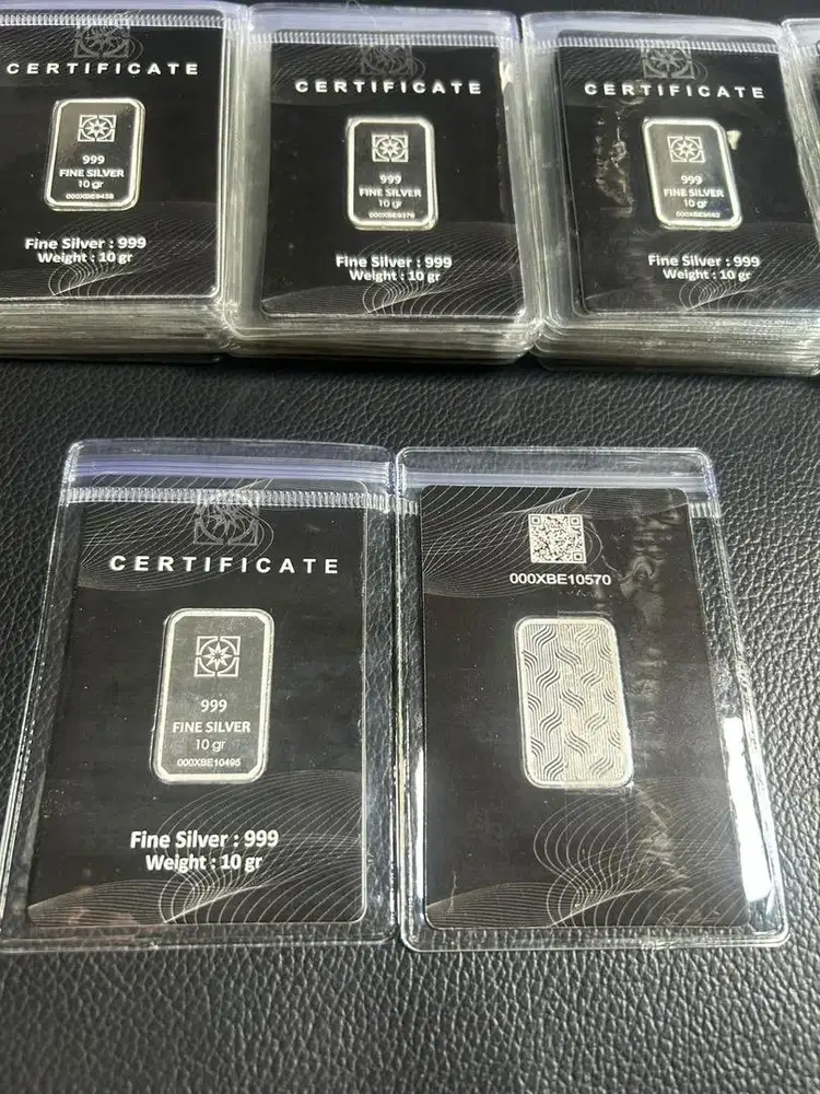 Silver / Perak 10gr Sertifikat Lengkap