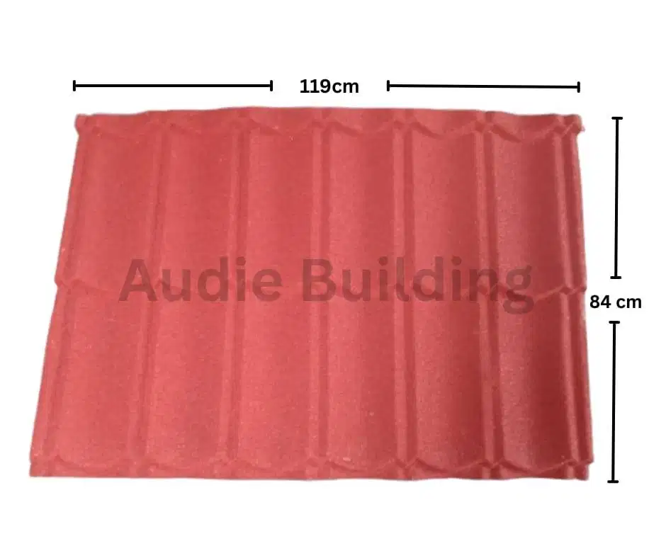 Genteng Metal Pasir, tebal 0.35, 2 tingkat, 2x6 daun