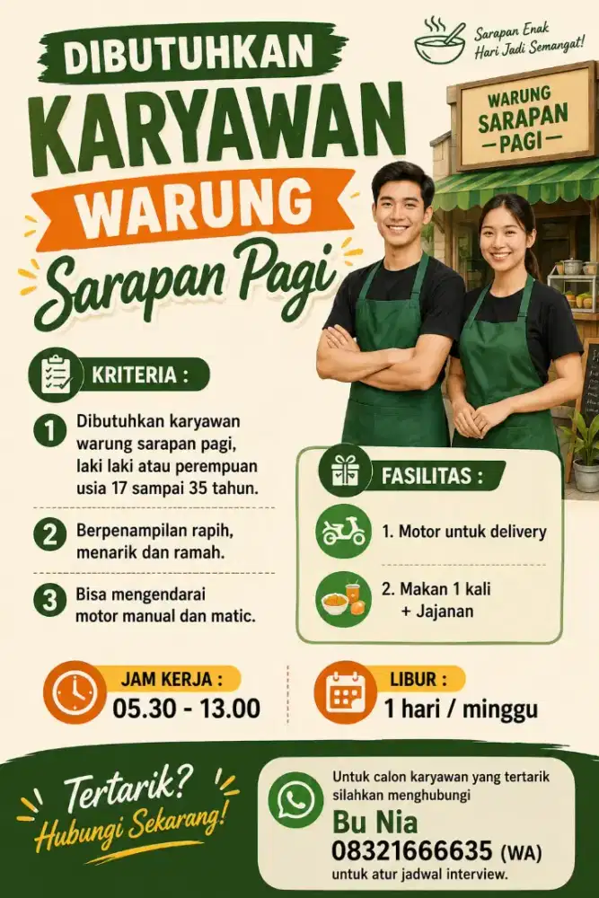 Lowongan Karyawan Warung
