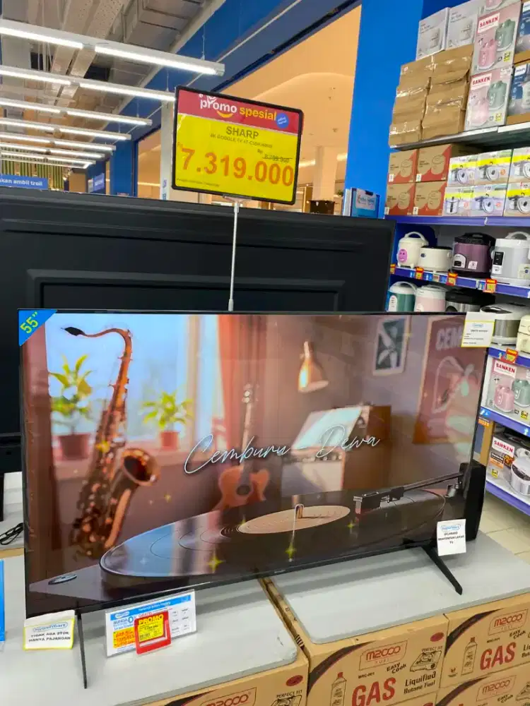 Promo cicilan smart tv bunga 0% Gratis 2x angsuran