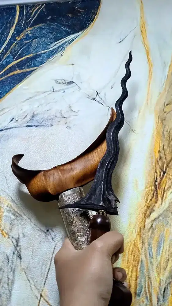 Keris sepuh santan pamor ceprit tangguh majapahit