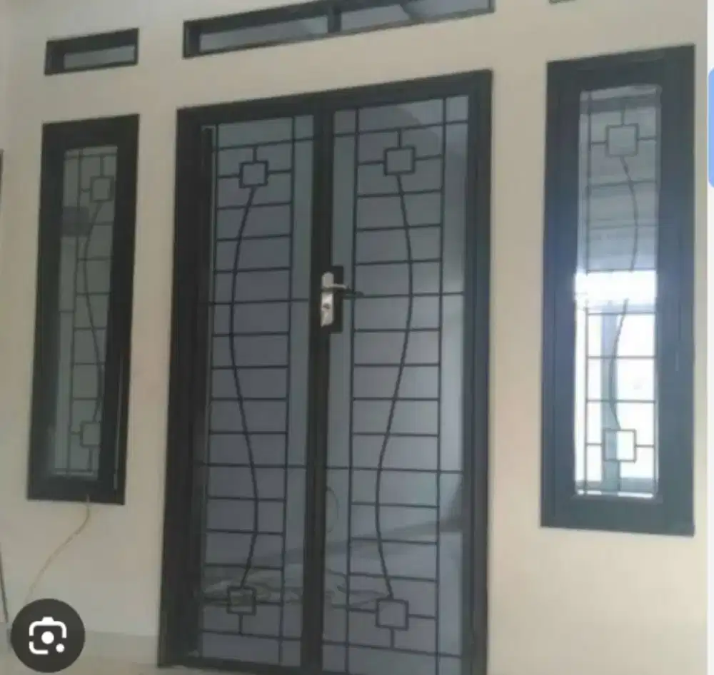 pintu dabel besi lapisan kawat yambuk