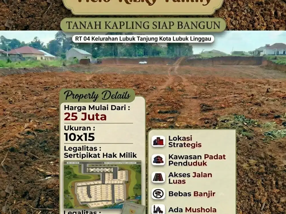 Tanah Kapling Siap Bangun