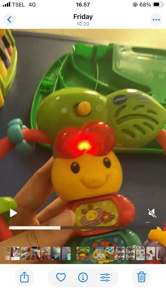 Mainan music catepillar leap frog