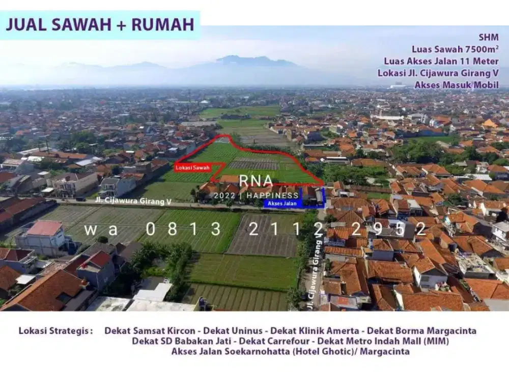 Jual Cepat
DijuaTanah Lokasi Strategis Bandung Kota