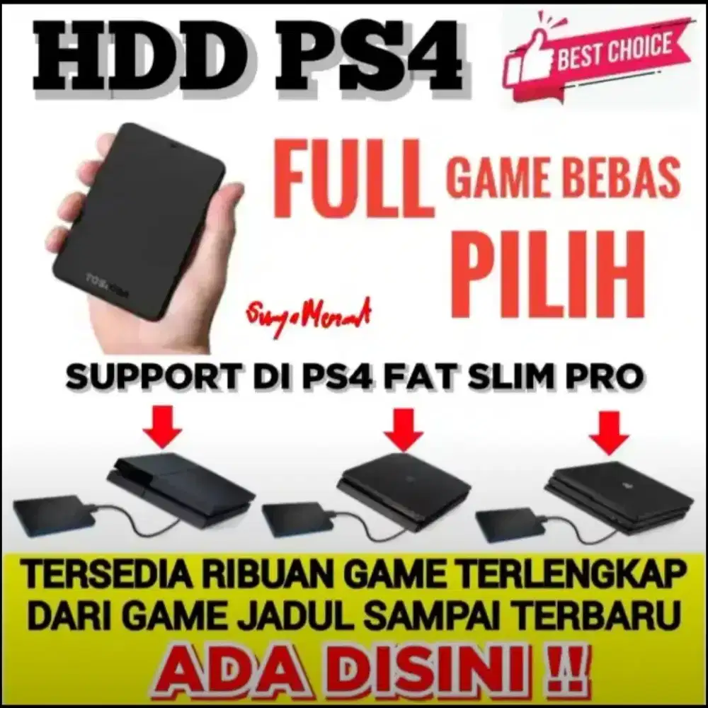 HDD GAME PS4 320GB (Baca Deskripsi)