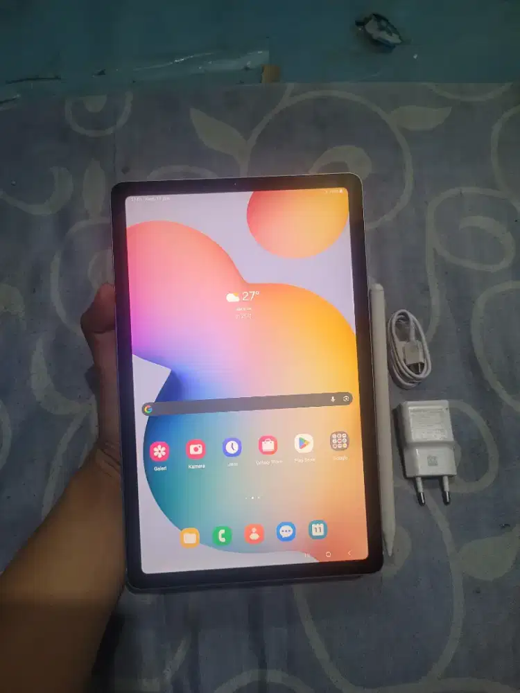 Jual BU Samsung Tab S6 Lite 4/128 GB WiFi + Cellular Mulus Like New