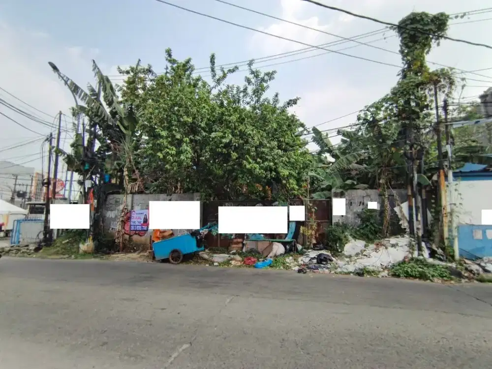 Ss.3814 - Murah !! Dijual Kavling Siap Pakai Luas 1.037mtr Pinggir Jalan Hadap Utara di Jatibening Bekasi