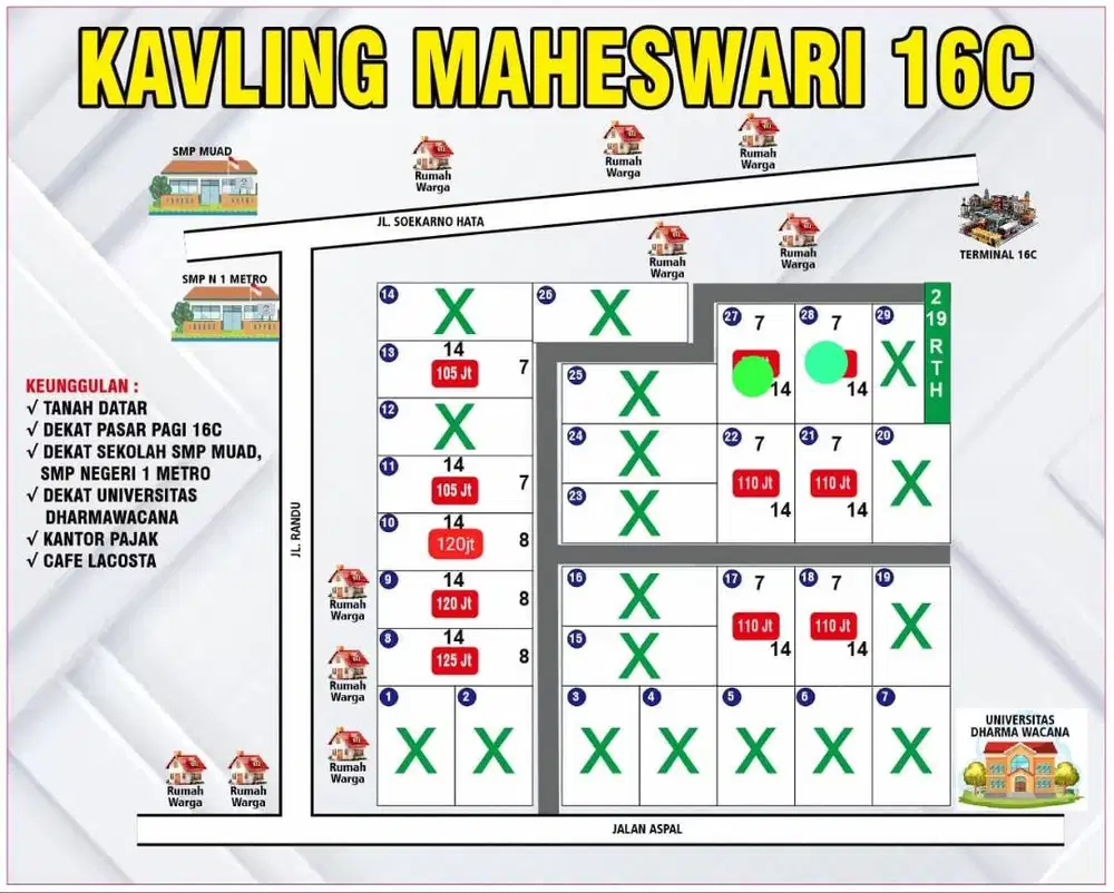 KAVLING SIAP BANGUN TENGAH KOTA BAYAR BOLEH SETAHUN