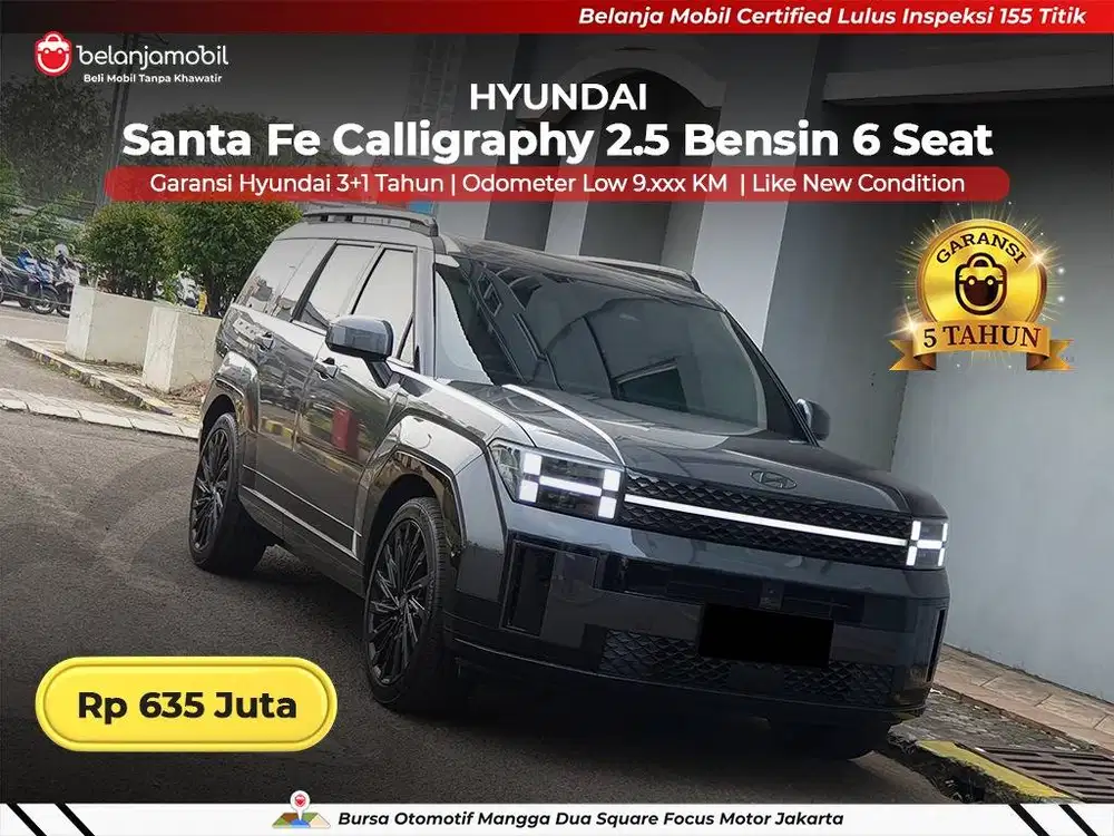 [LOW KM 9RB] Hyundai Santafe Santa Fe Calligraphy 2.5 Bensin 2025/2026
