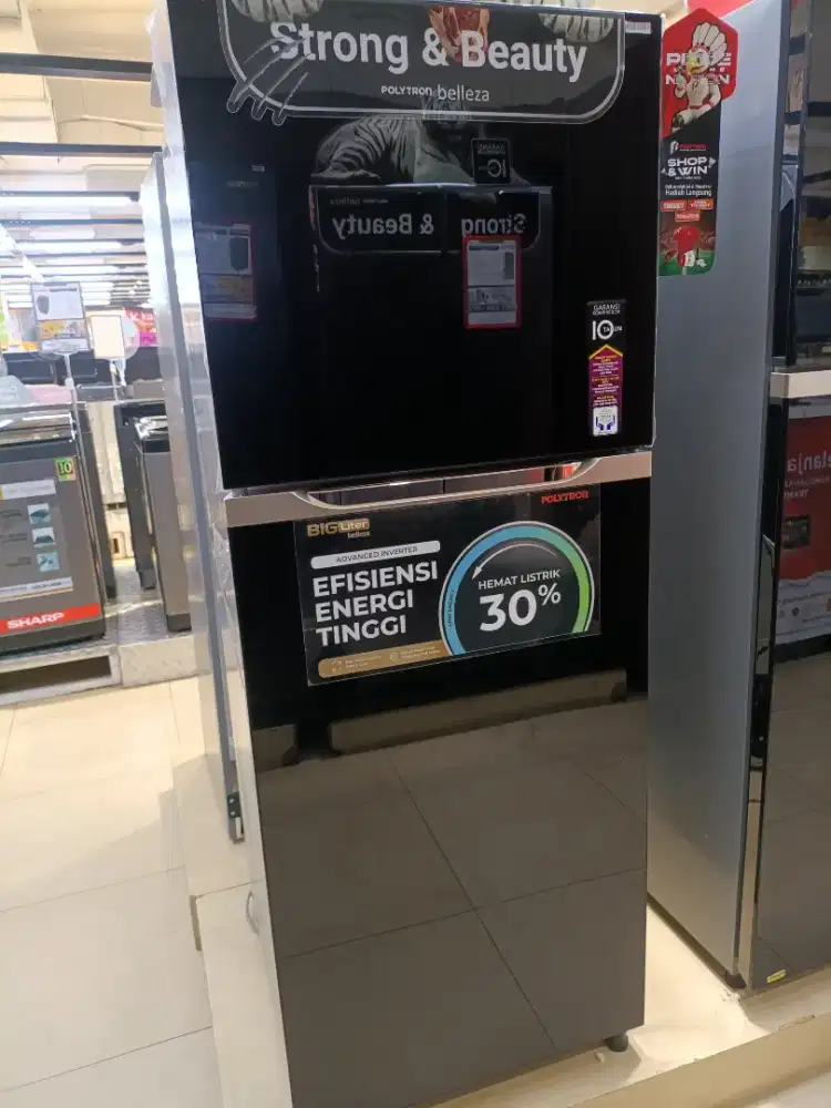 Kulkas Polytron kapasitas Besar Tipe PRM 430 kapasitas 300 liter