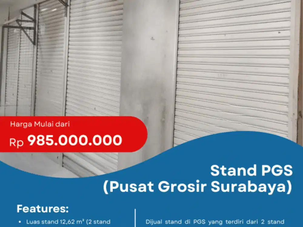 Dijual Stand Pusat Grosir Surabaya
