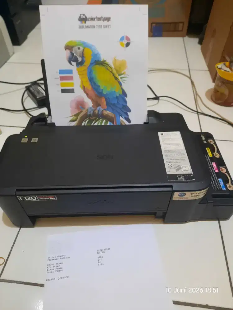 Printer Epson L120 Print only siap pakai