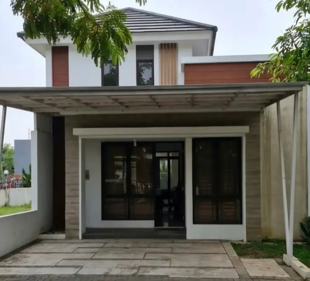 Rumah 1 Lantai View Taman & Dekat Kolam Renang di Citra Sentul Raya