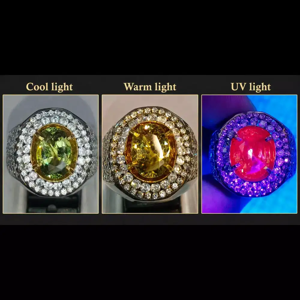 NATURAL ALEXANDRITE CHRYSOBERYL 4,01 CRT