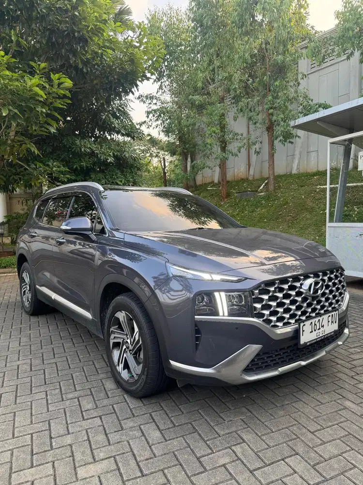(Low km 35 Rb) Hyundai SANTA FE SIGNATURE 2.2 Diesel AT 2022 Abu abu