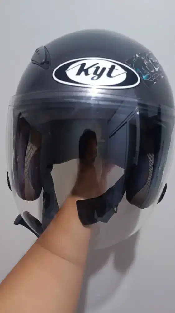 Helm KYT Galaxy R Double Visor Grey