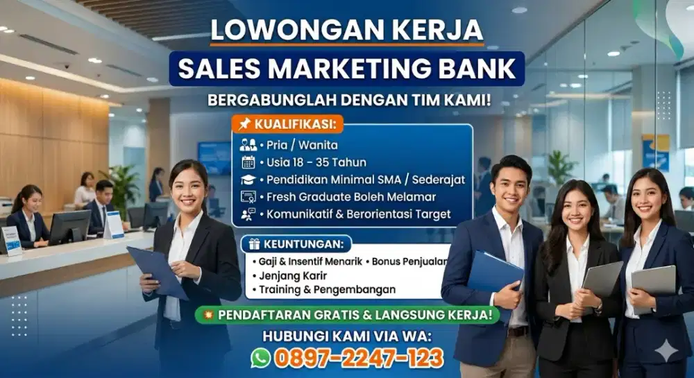 Loker Sales bank bca