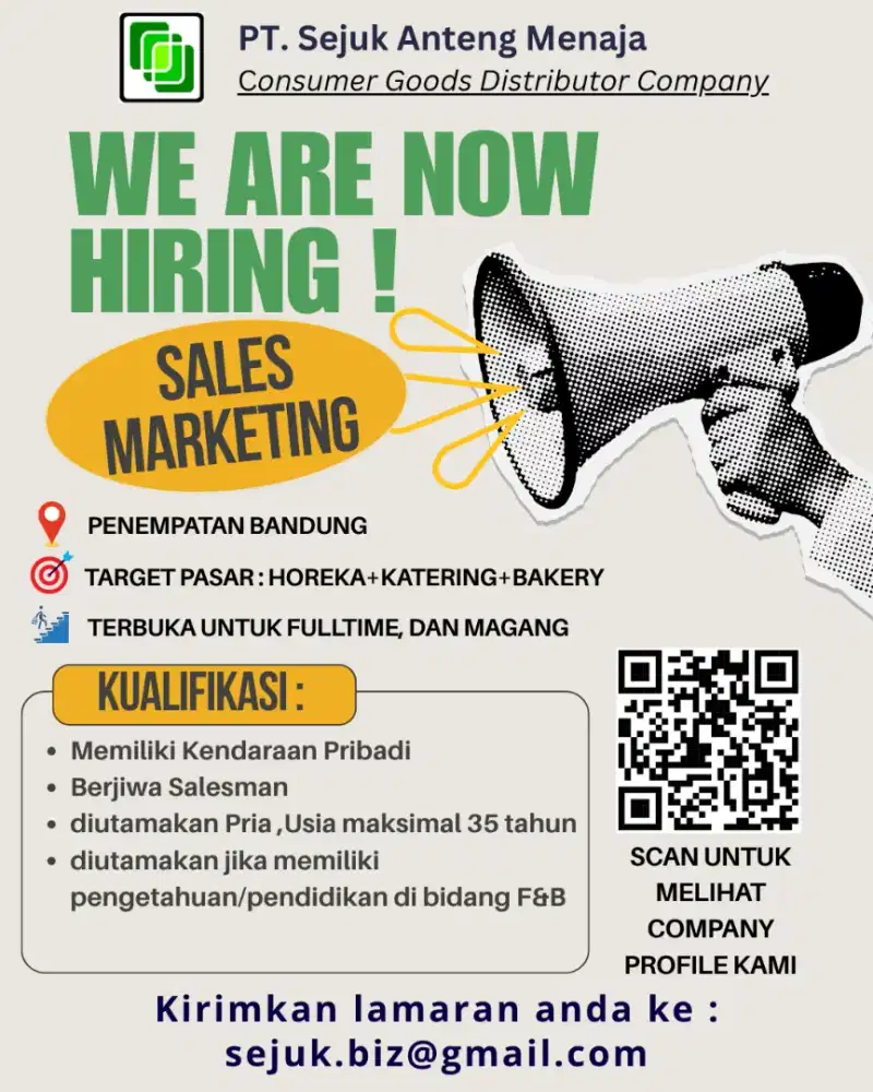Sales Marketing FMCG Horeka