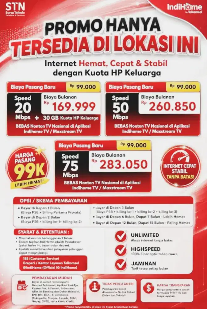 Jasa Pasang Wifi Modem Internet Indihome