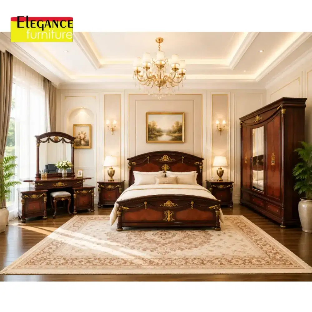 Jual furniture kamar set mewah model klasik harga promo ex display
