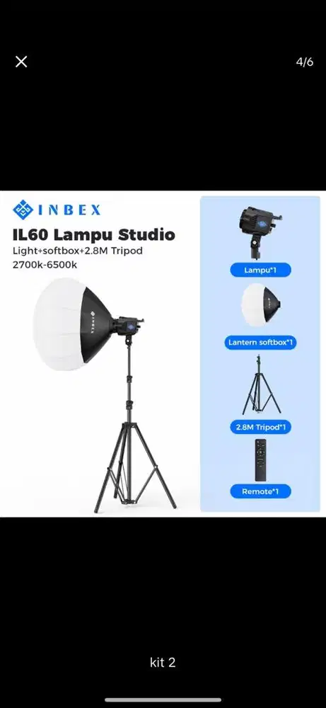 inbex livestream sampu softbox