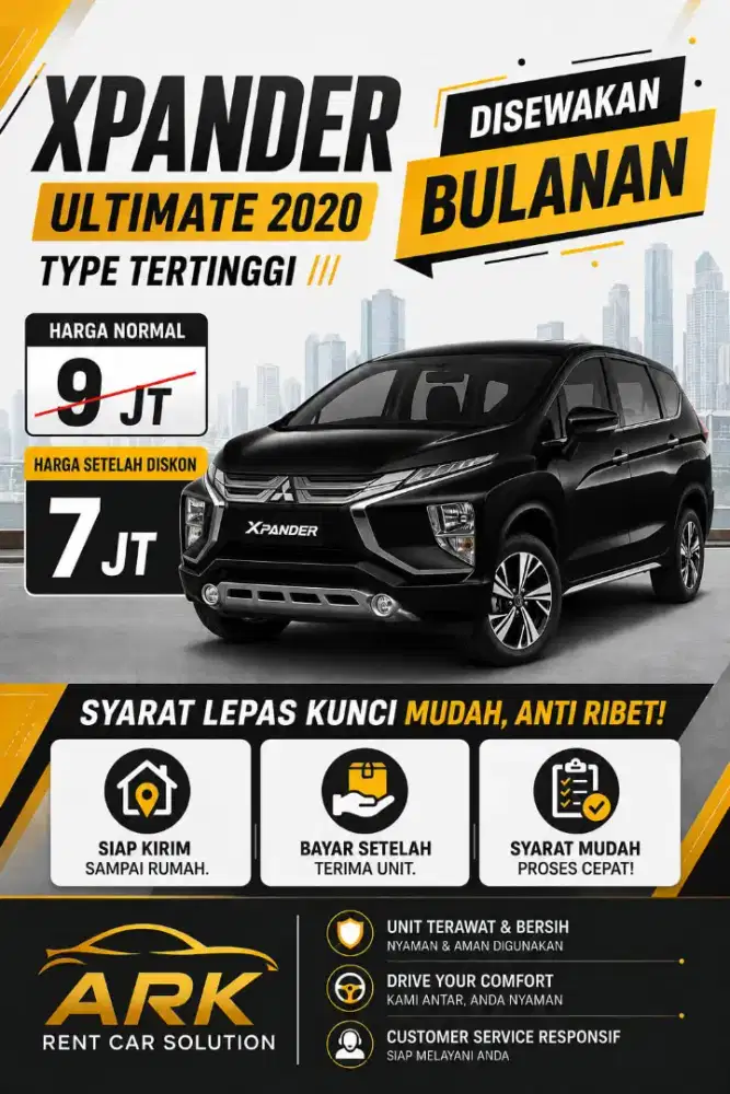 Rental mobil. Sewa mobil harian, mingguan & bulanan lepas kunci.