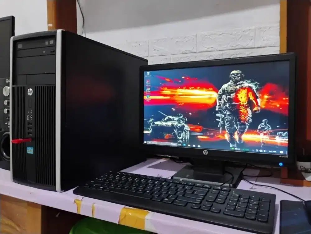Pc HP intel core i5 + ram 8gb + vga nvidia + monitor 19inch siap pakai